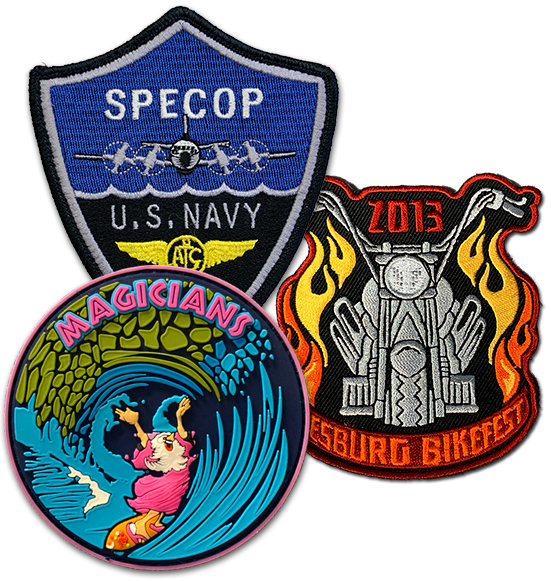  Custom Embroidery Patches, Personalized Morale Patches